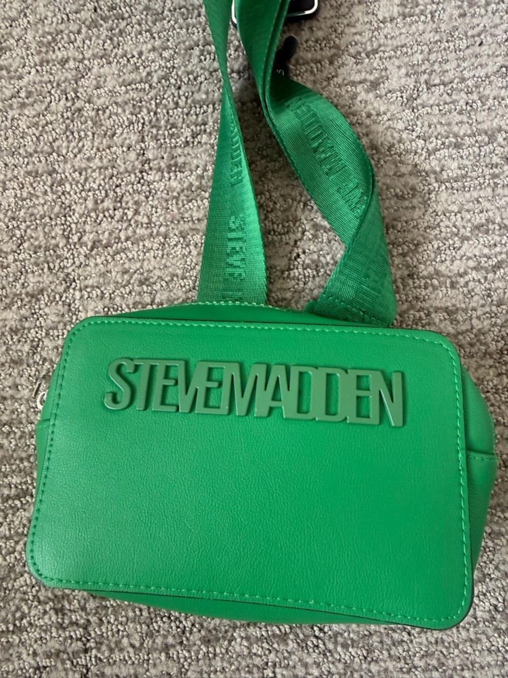 Steve Madden Emerald Green Logo Crossbody